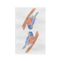 Bluebird Microfiber Waffle Kitchen Towel - Blue Cava