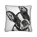 Boston Terrier "Bugsy" Premium Pillow - Blue Cava