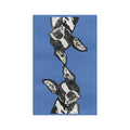 Boston Terrier Microfiber Waffle Kitchen Towel - Blue Cava
