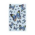 Butterfly Microfiber Waffle Kitchen Towel - Blue Cava