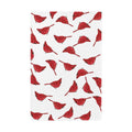 Cardinal Bird Microfiber Waffle Kitchen Towel - Blue Cava