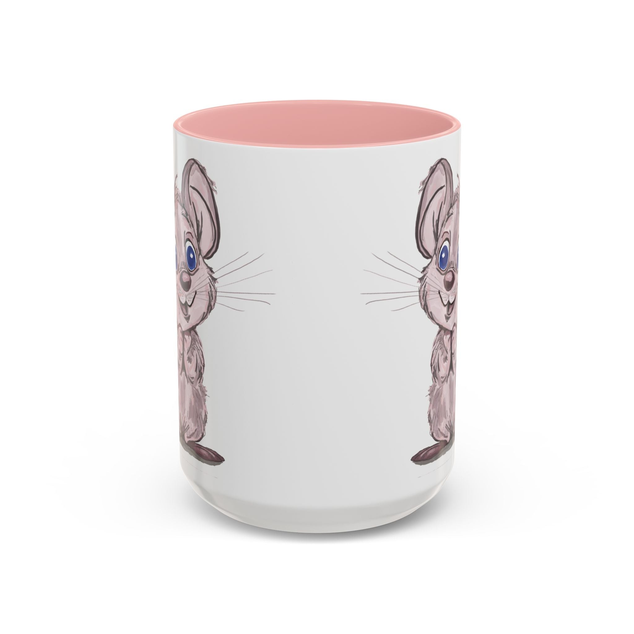 Cartoon Mouse Two Tone Ceramic Coffee Mugs - Blue Cava