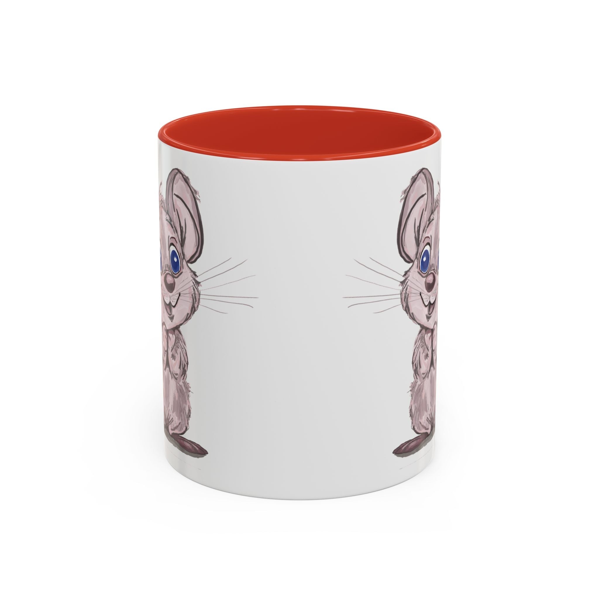 Cartoon Mouse Two Tone Ceramic Coffee Mugs - Blue Cava