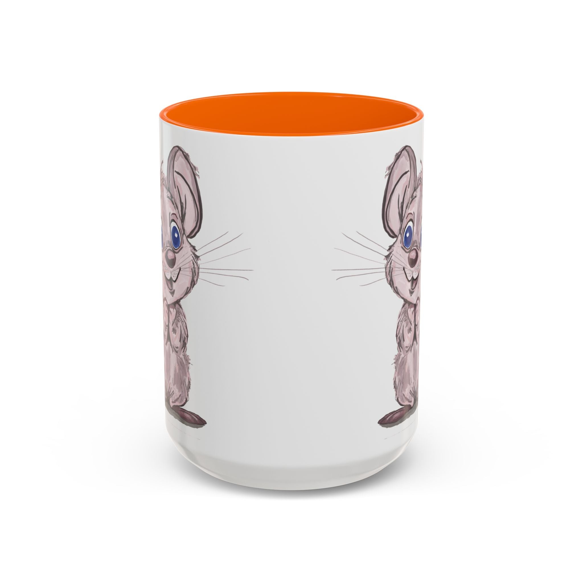 Cartoon Mouse Two Tone Ceramic Coffee Mugs - Blue Cava