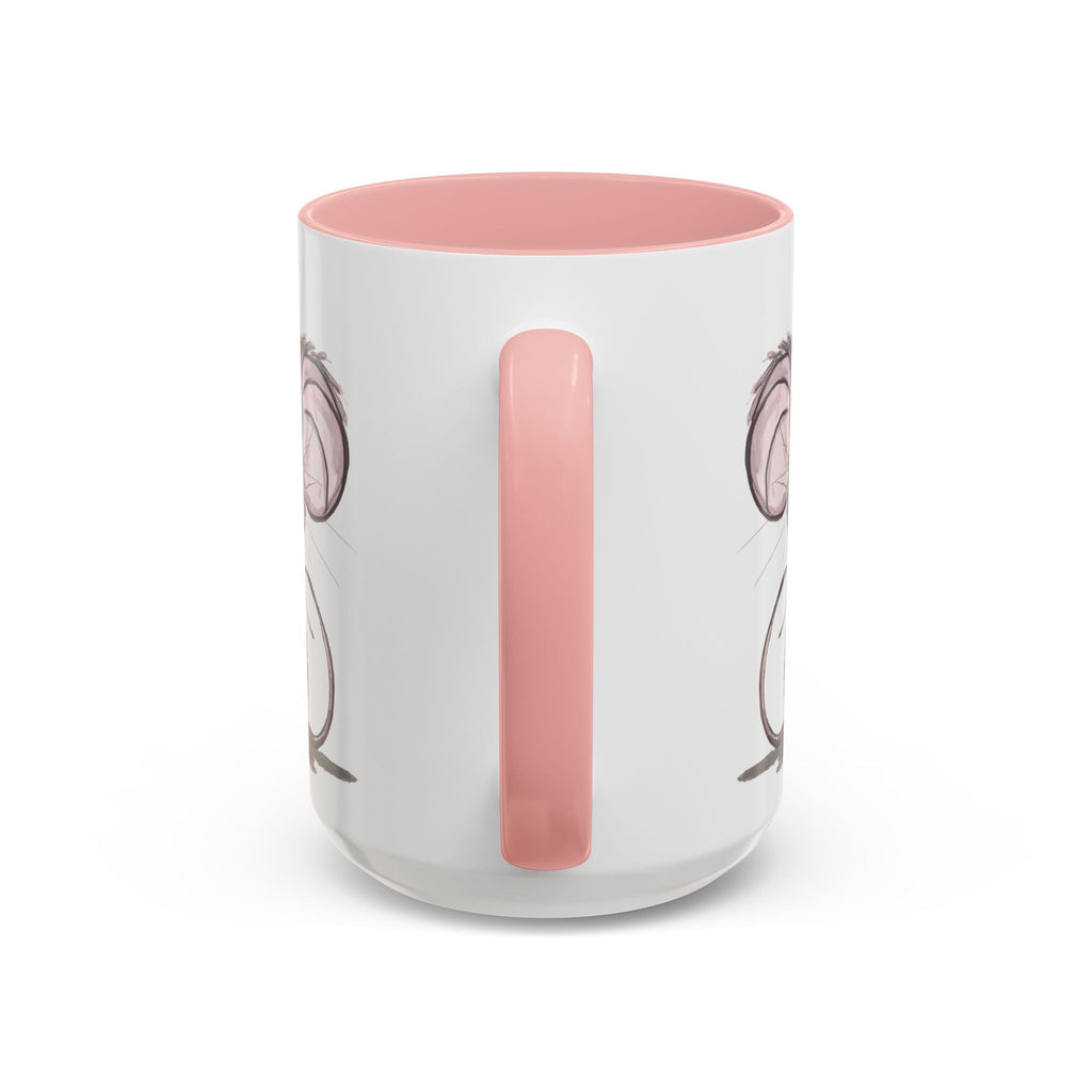 Cartoon Mouse Two Tone Ceramic Coffee Mugs - Blue Cava