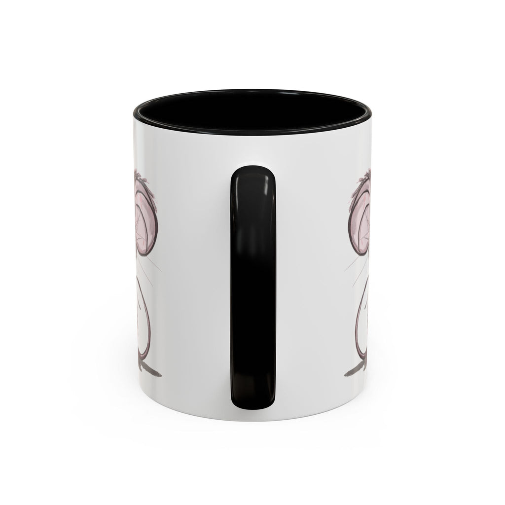 Cartoon Mouse Two Tone Ceramic Coffee Mugs - Blue Cava
