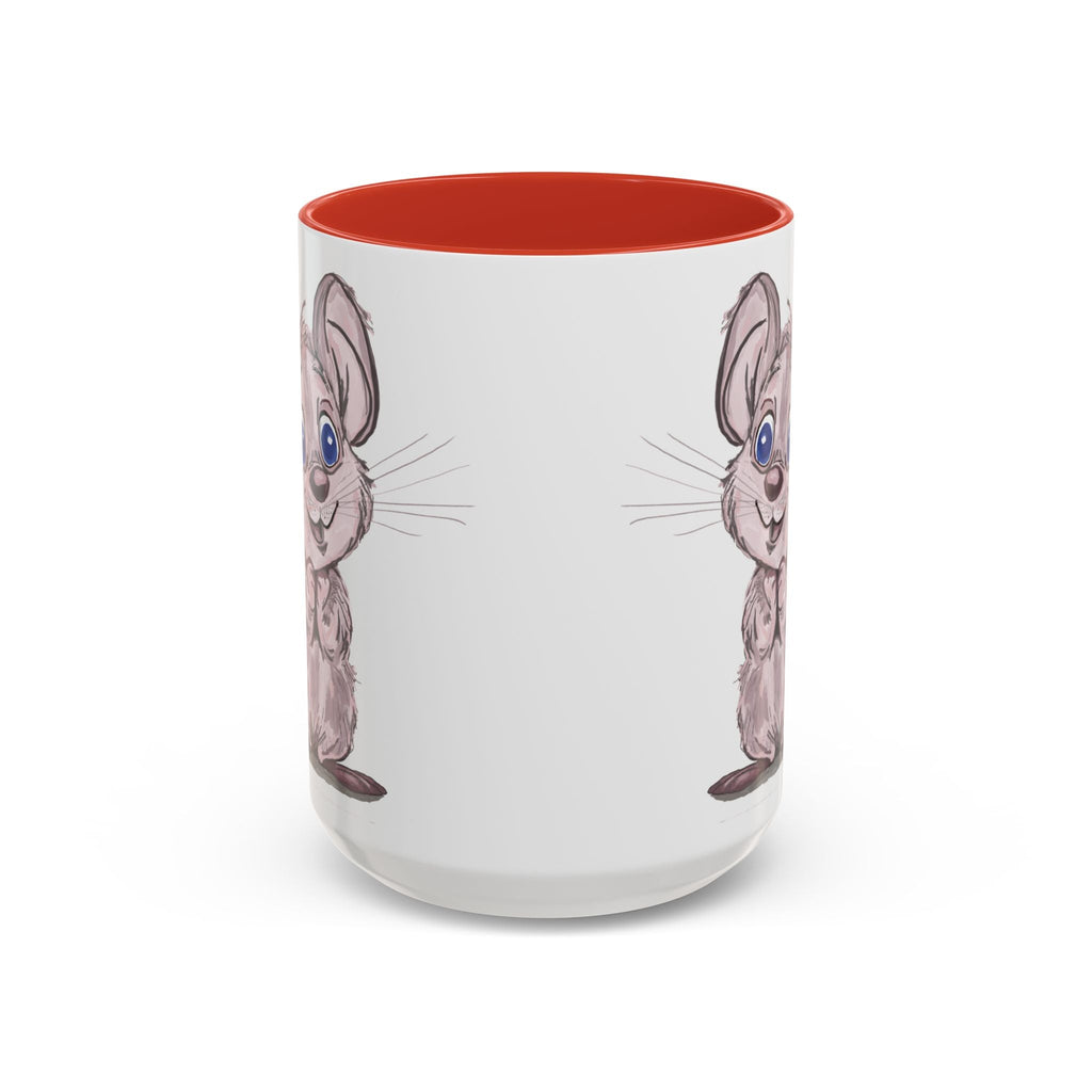Cartoon Mouse Two Tone Ceramic Coffee Mugs - Blue Cava
