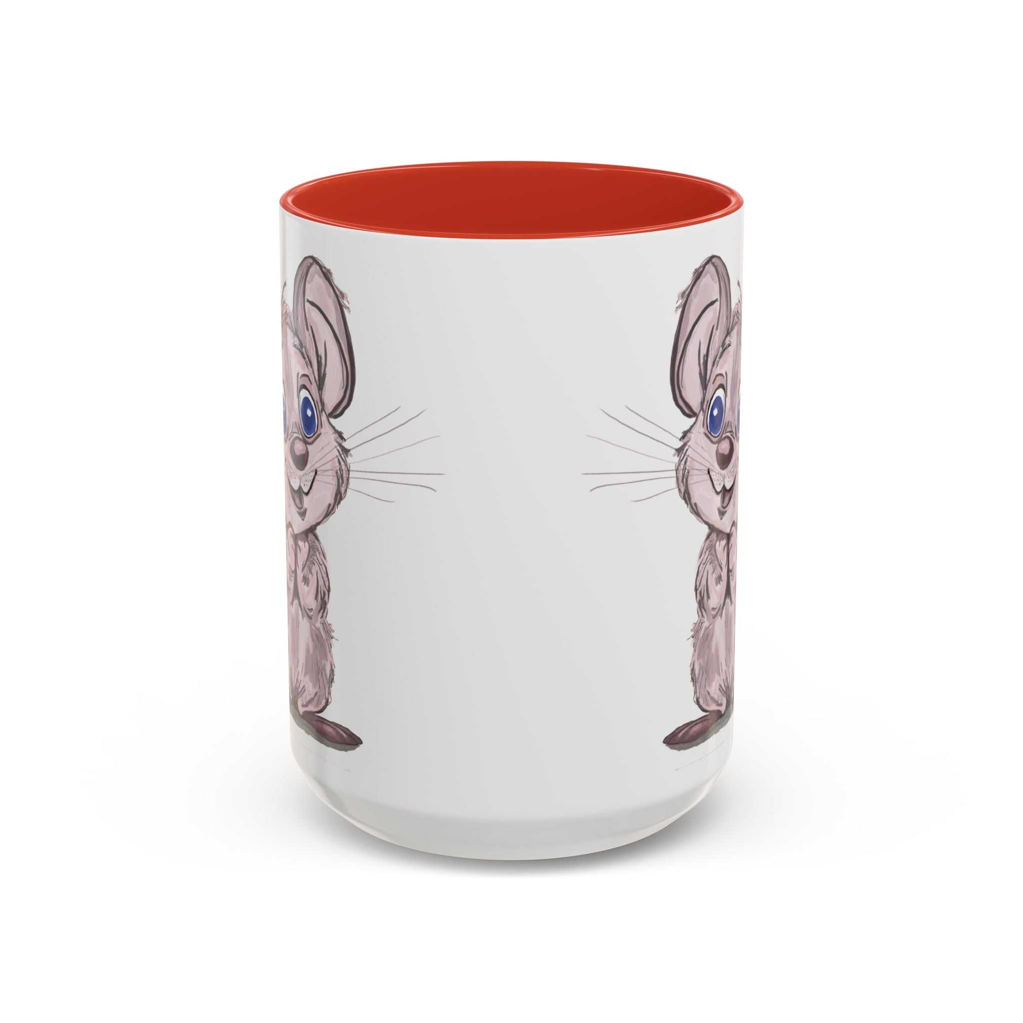 Cartoon Mouse Two Tone Ceramic Coffee Mugs - Blue Cava