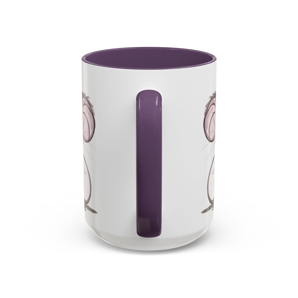 Cartoon Mouse Two Tone Ceramic Coffee Mugs - Blue Cava