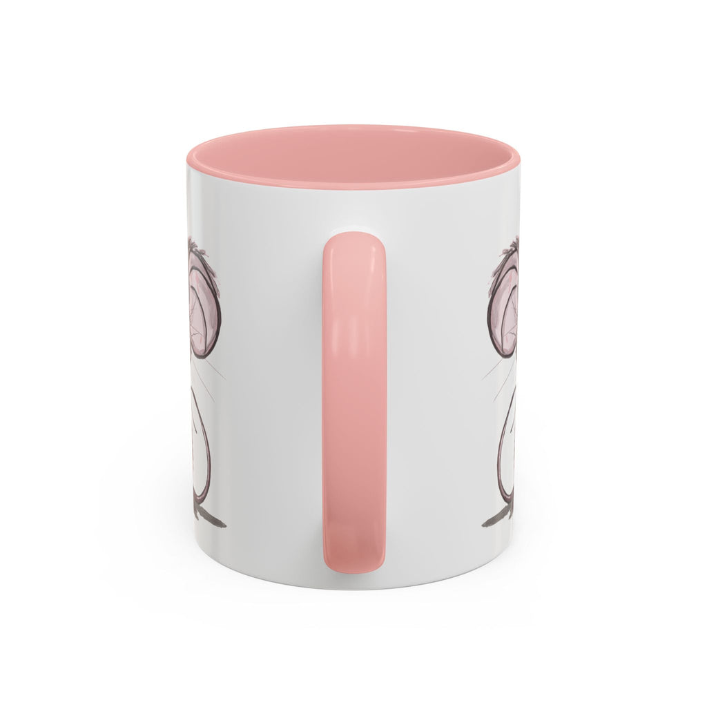 Cartoon Mouse Two Tone Ceramic Coffee Mugs - Blue Cava