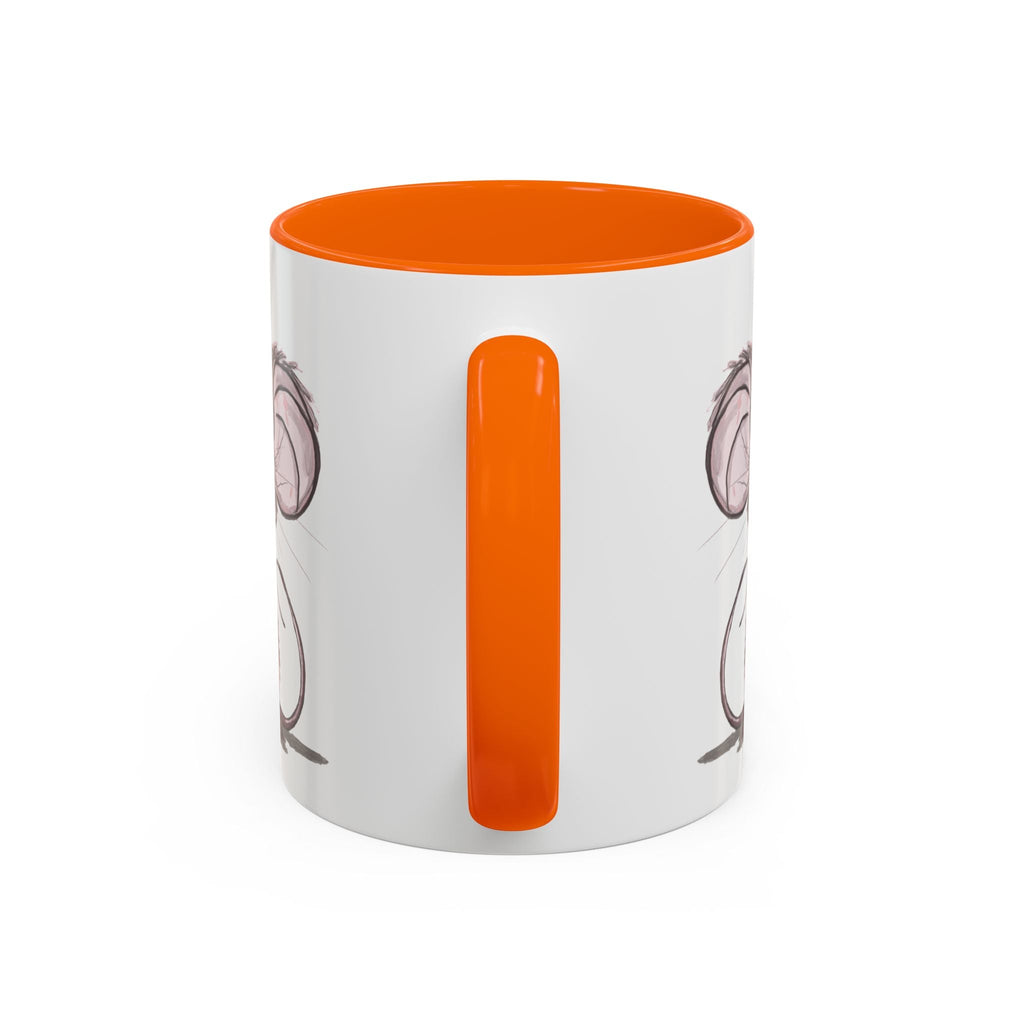 Cartoon Mouse Two Tone Ceramic Coffee Mugs - Blue Cava