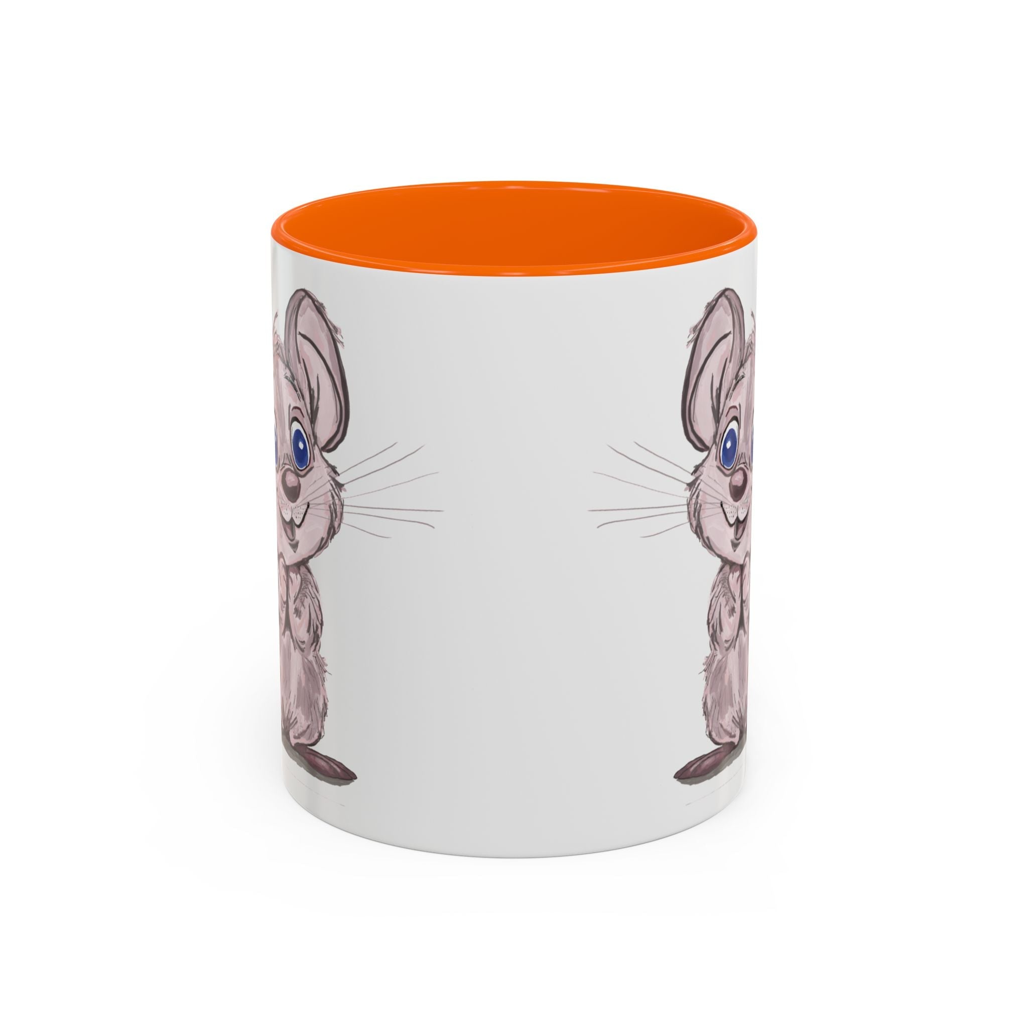 Cartoon Mouse Two Tone Ceramic Coffee Mugs - Blue Cava