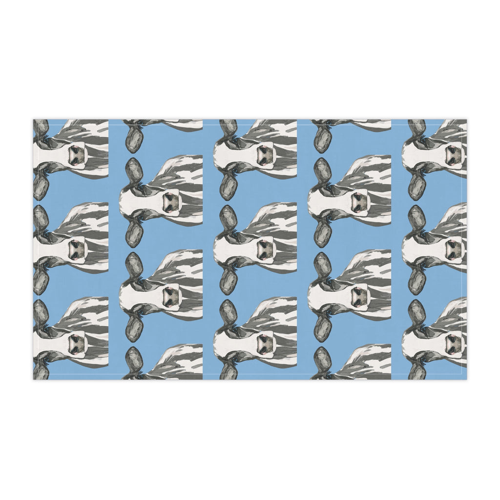 Charming Cow Kitchen Tea Towels | Farmhouse Decor - Blue Cava