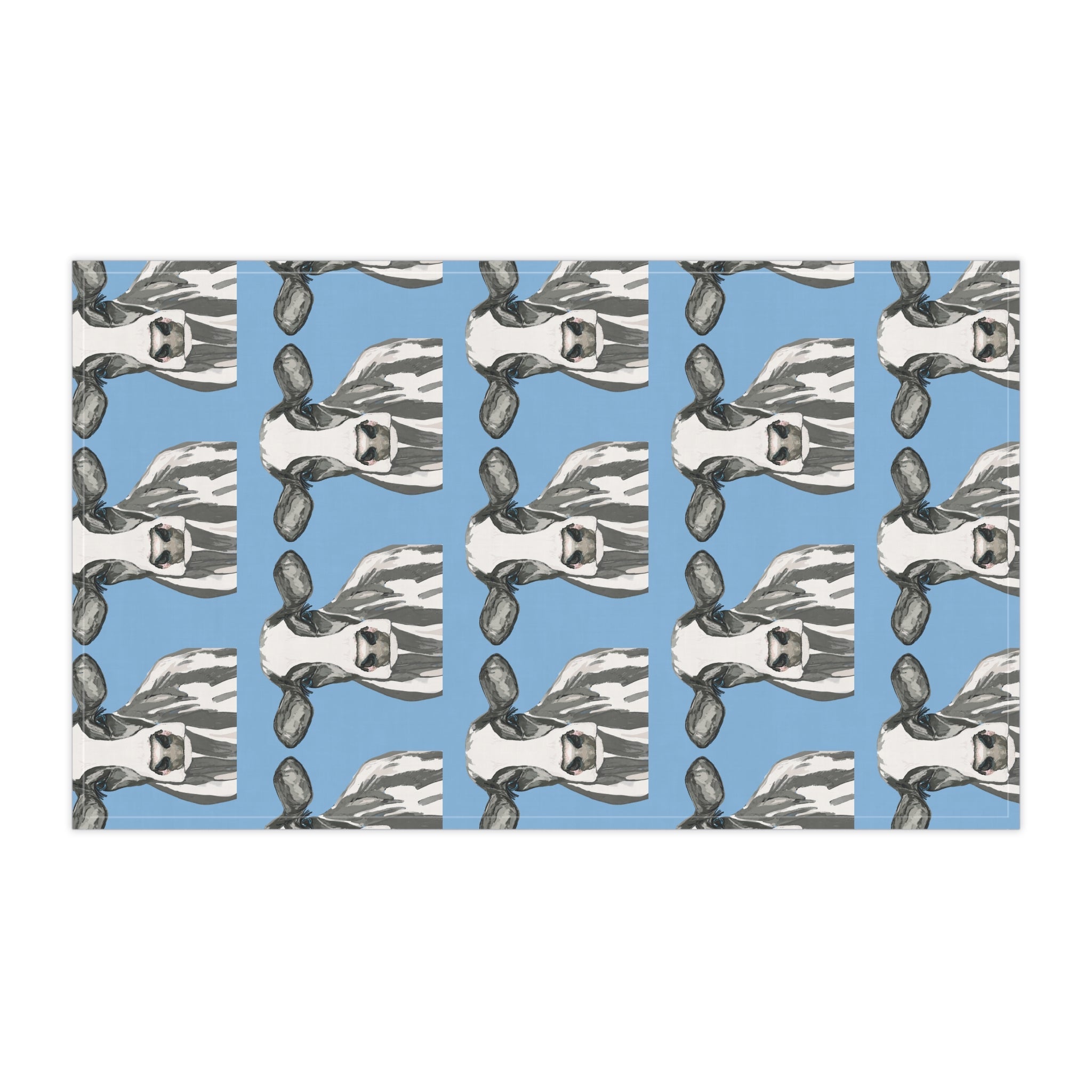 Charming Cow Kitchen Tea Towels | Farmhouse Decor - Blue Cava