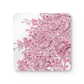 Cherry Blossom Cork Coaster Set - Elegant Drinkware Protection - Blue Cava