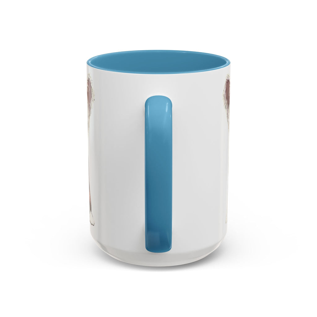 Chinese Crested Two Tone Ceramic Coffee Mug - Blue Cava