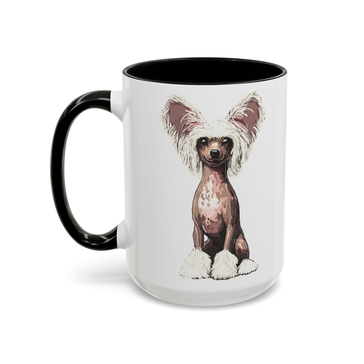 Chinese Crested Two Tone Ceramic Coffee Mug - Blue Cava