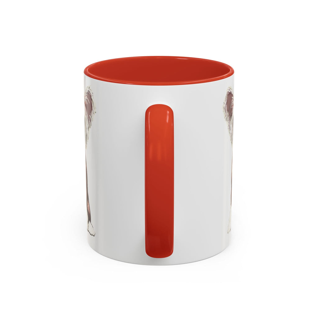 Chinese Crested Two Tone Ceramic Coffee Mug - Blue Cava