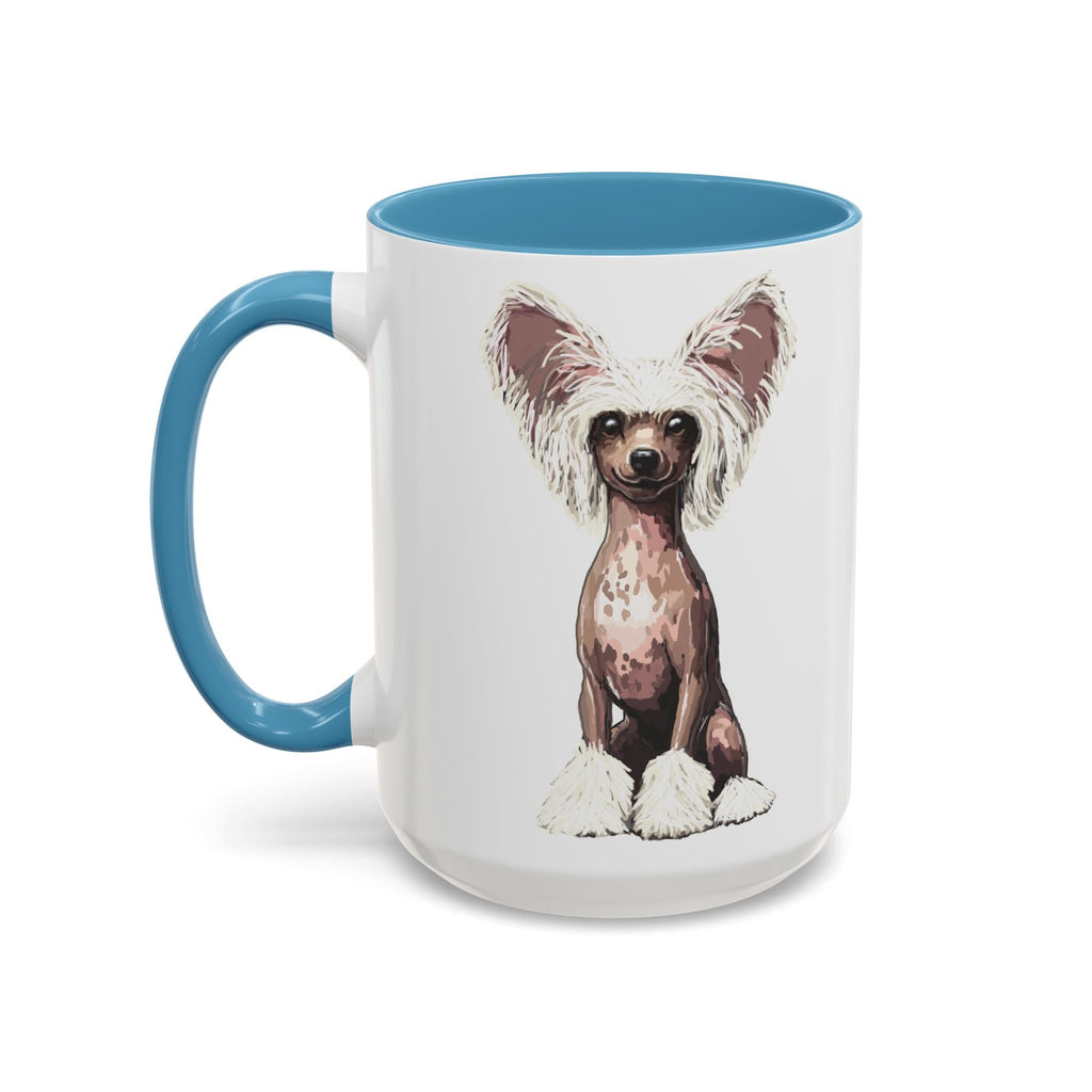 Chinese Crested Two Tone Ceramic Coffee Mug - Blue Cava