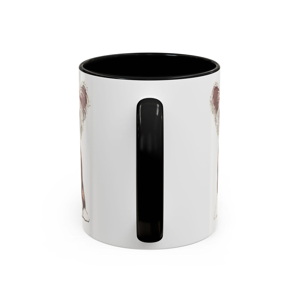 Chinese Crested Two Tone Ceramic Coffee Mug - Blue Cava
