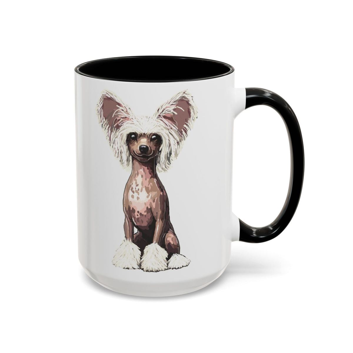 Chinese Crested Two Tone Ceramic Coffee Mug - Blue Cava