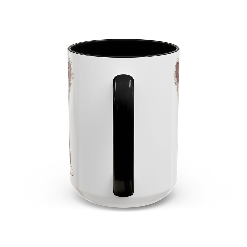 Chinese Crested Two Tone Ceramic Coffee Mug - Blue Cava