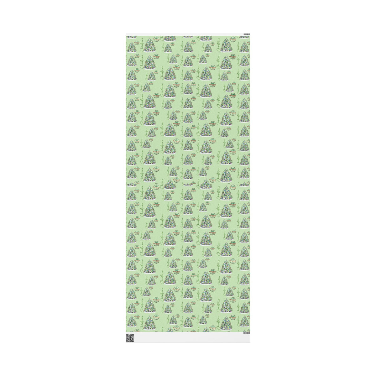 Christmas Tree Gift Wrapping Paper - Eco Friendly - Blue Cava