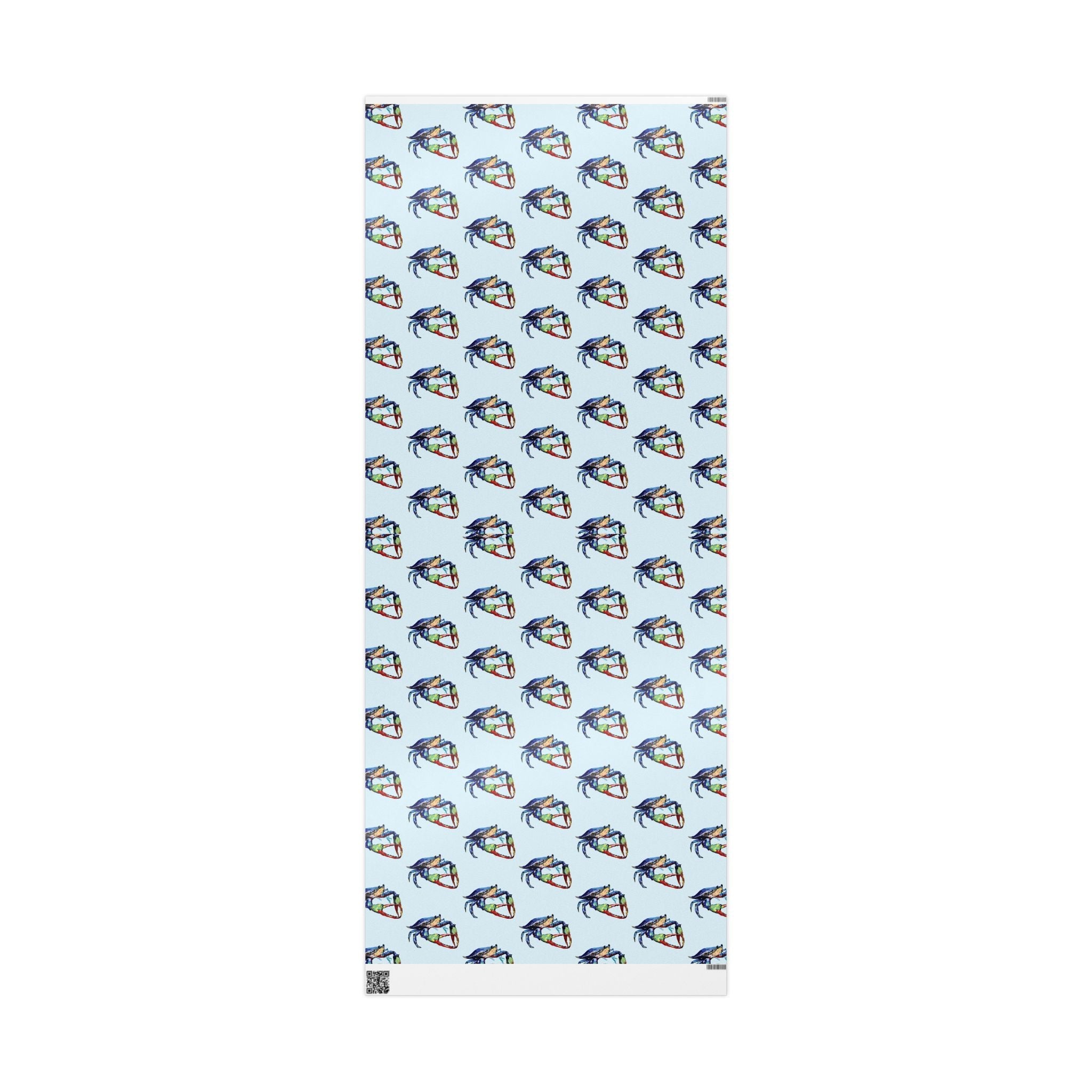 Coastal Colorful Crab Wrapping Paper - Eco Friendly Gift Wrap, in matte or glossy, available in 30 x 36, 30 x 72 or 30 x 180
