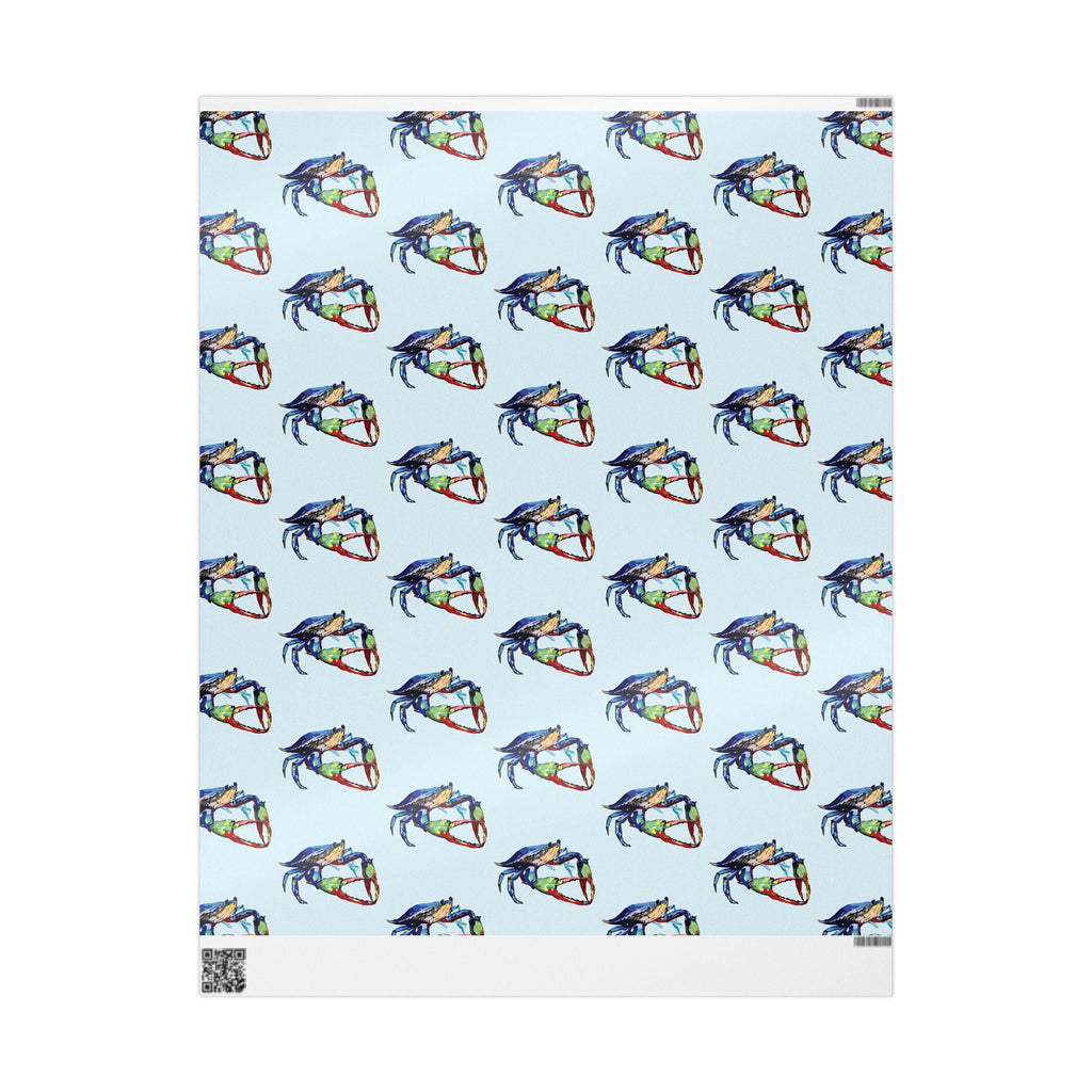Coastal Colorful Crab Wrapping Paper - Eco Friendly Gift Wrap, in matte or glossy, available in 30 x 36, 30 x 72 or 30 x 180