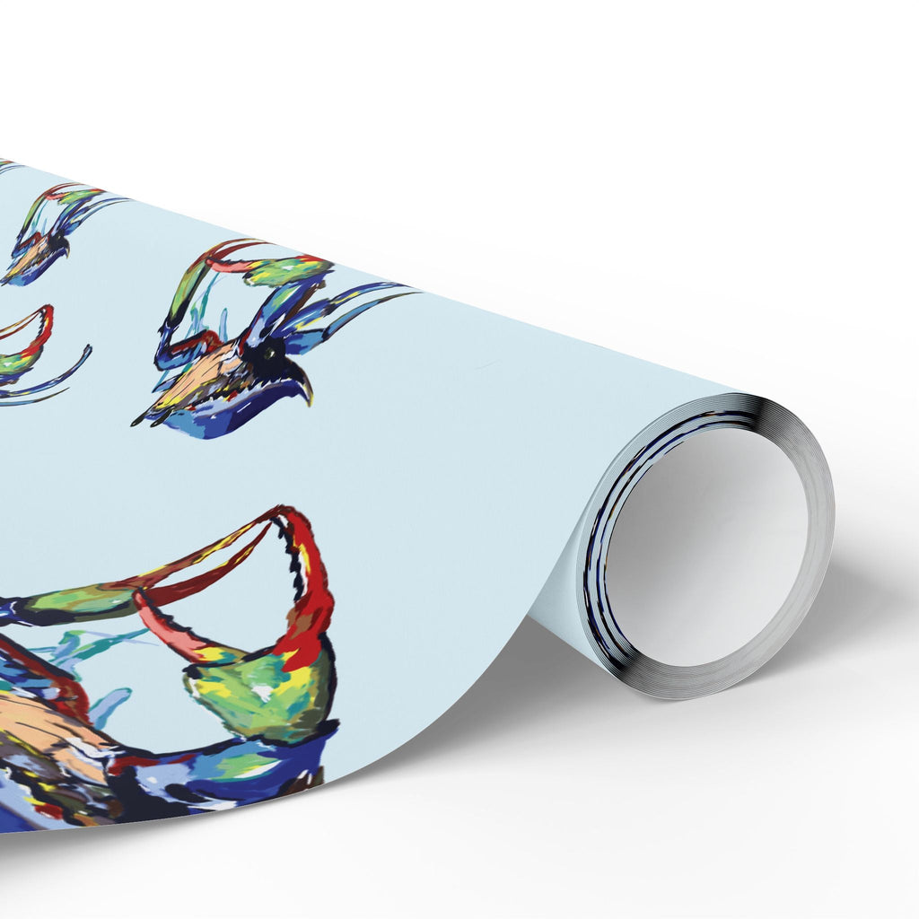 Coastal Colorful Crab Wrapping Paper - Eco Friendly Gift Wrap, in matte or glossy, available in 30 x 36, 30 x 72 or 30 x 180