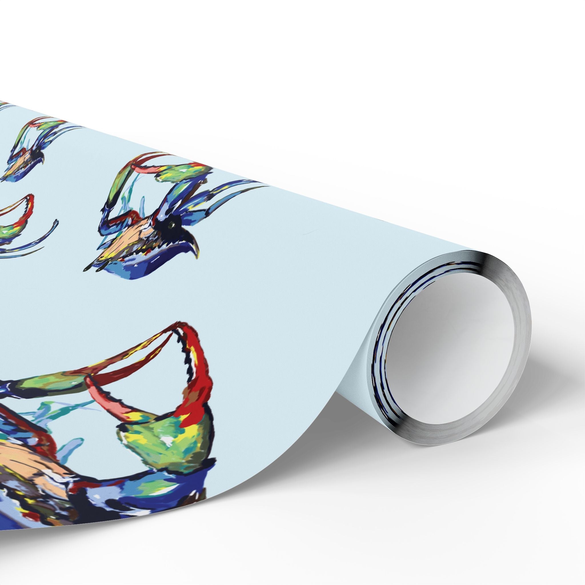 Coastal Colorful Crab Wrapping Paper - Eco Friendly Gift Wrap, in matte or glossy, available in 30 x 36, 30 x 72 or 30 x 180