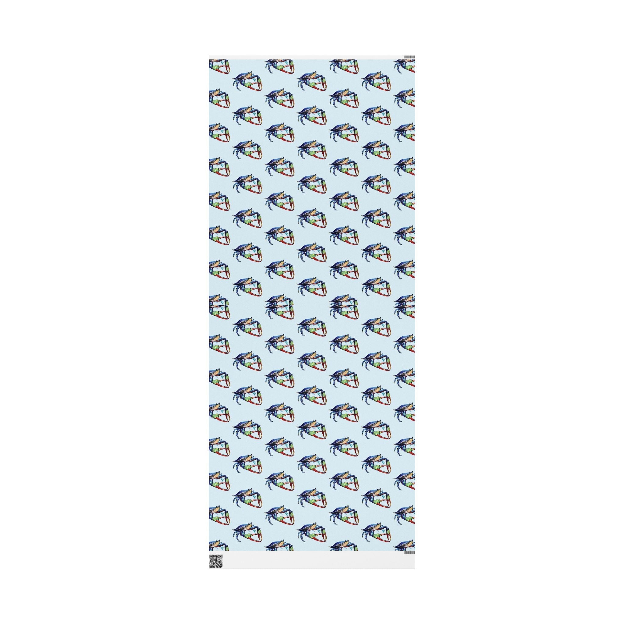Coastal Colorful Crab Wrapping Paper - Eco Friendly Gift Wrap, in matte or glossy, available in 30 x 36, 30 x 72 or 30 x 180