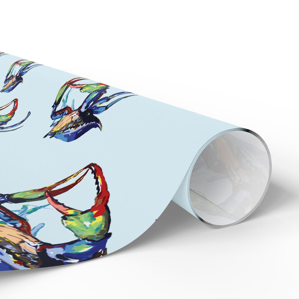 Coastal Colorful Crab Wrapping Paper - Eco Friendly Gift Wrap, in matte or glossy, available in 30 x 36, 30 x 72 or 30 x 180