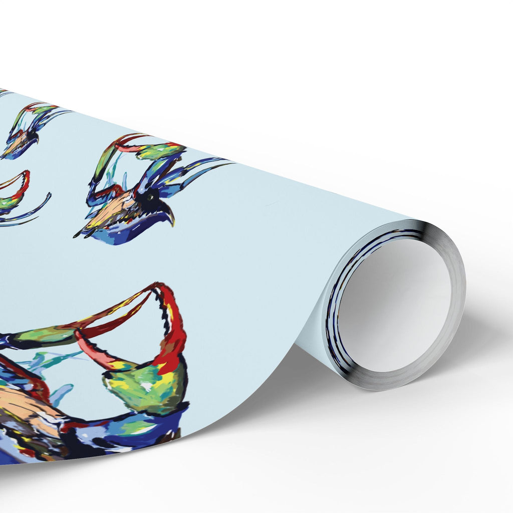 Coastal Colorful Crab Wrapping Paper - Eco Friendly Gift Wrap, in matte or glossy, available in 30 x 36, 30 x 72 or 30 x 180