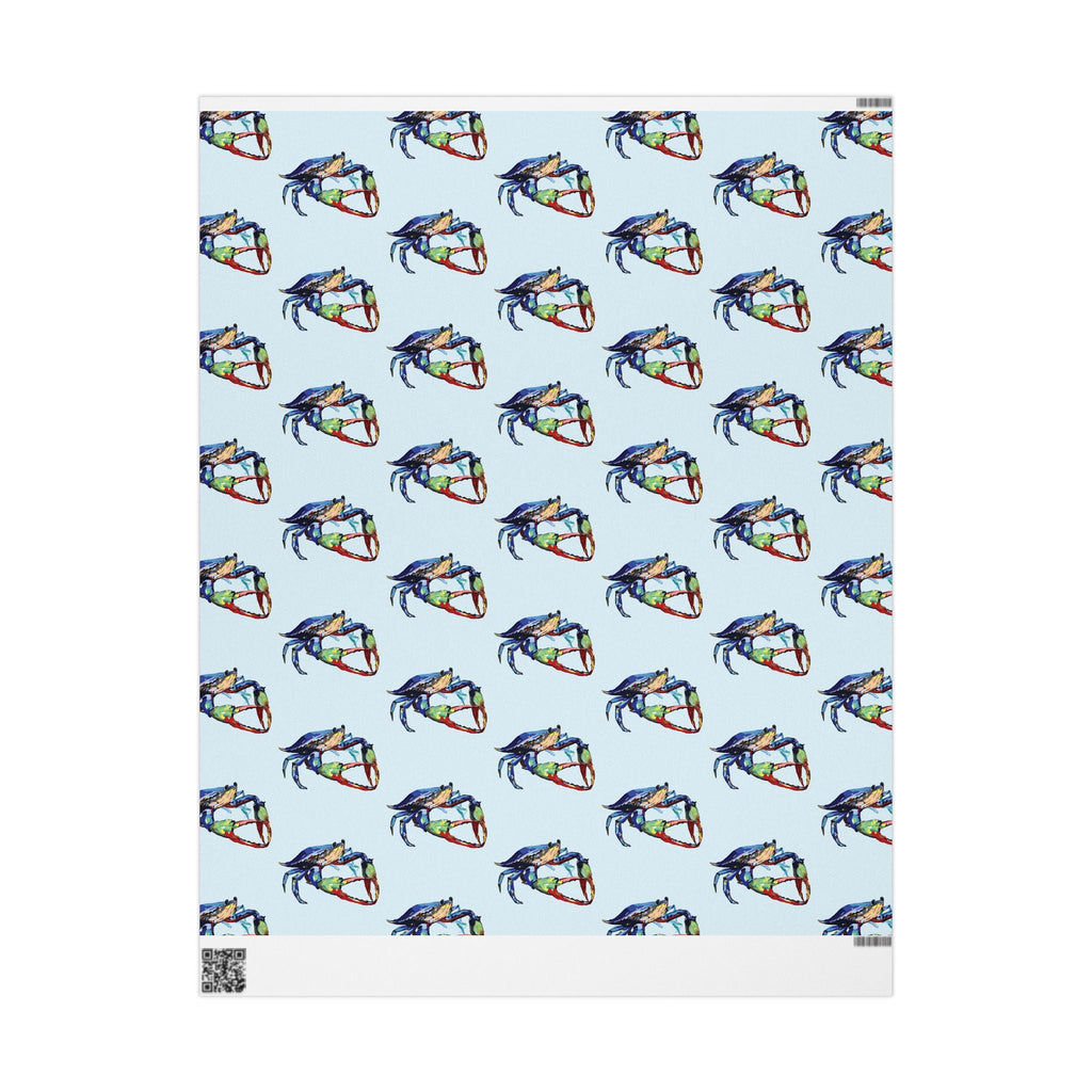 Coastal Colorful Crab Wrapping Paper - Eco Friendly Gift Wrap, in matte or glossy, available in 30 x 36, 30 x 72 or 30 x 180