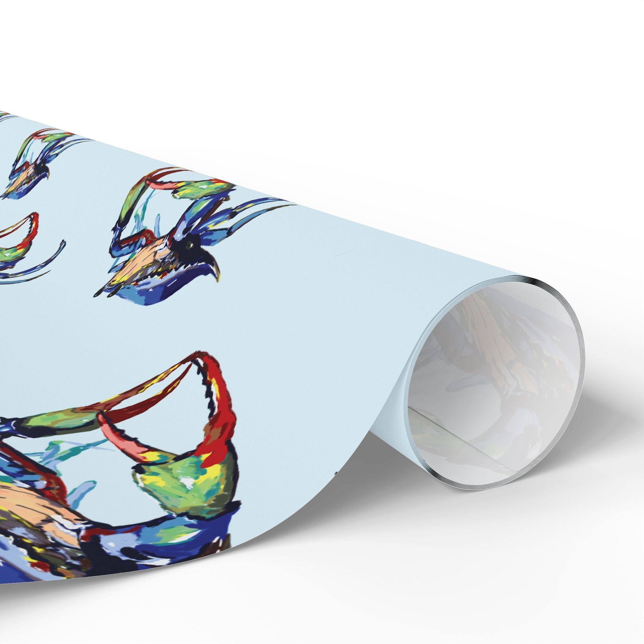 Coastal Colorful Crab Wrapping Paper - Eco Friendly Gift Wrap, in matte or glossy, available in 30 x 36, 30 x 72 or 30 x 180