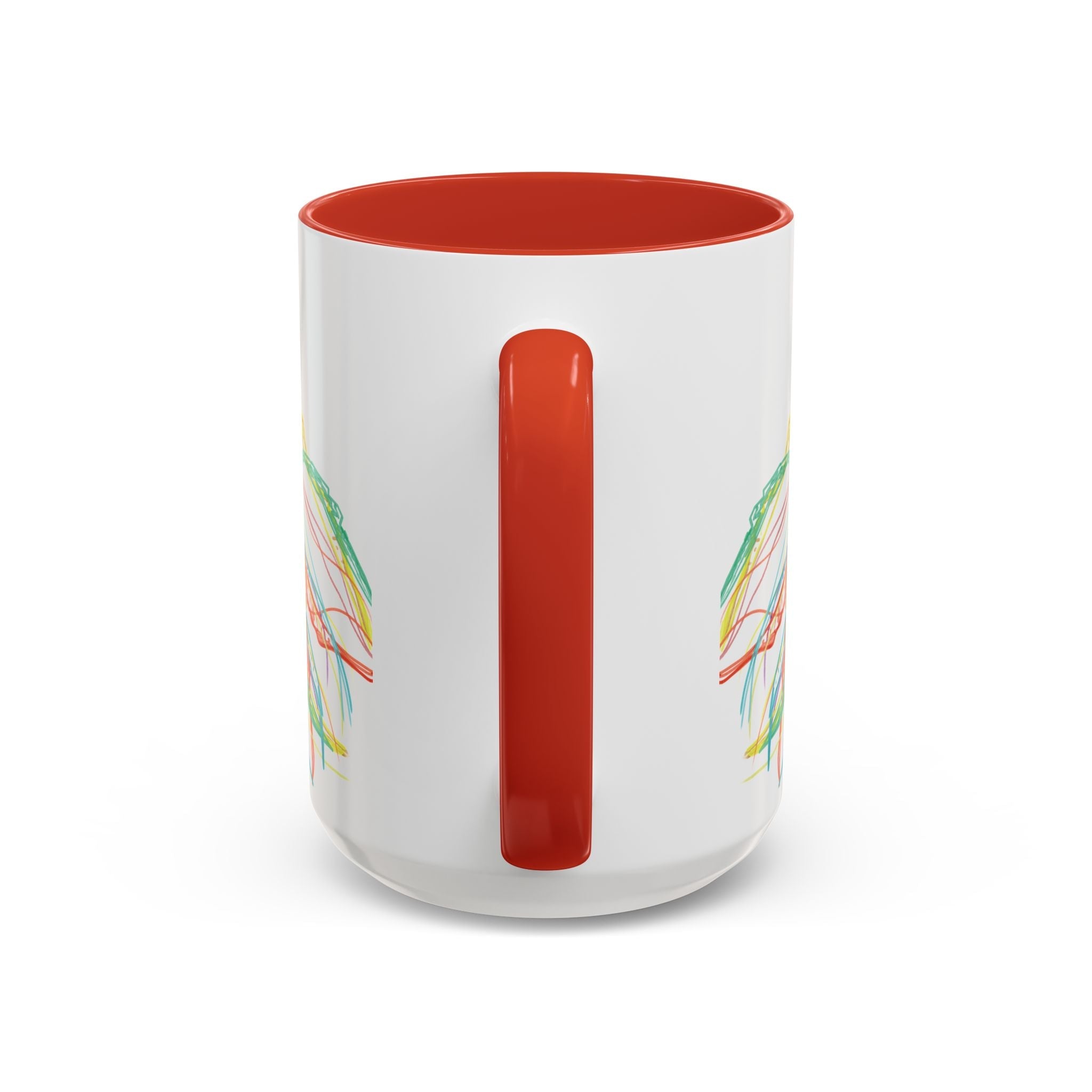 Colorful Jellyfish Accent Coffee Mug - Perfect for Ocean Lovers - Blue Cava