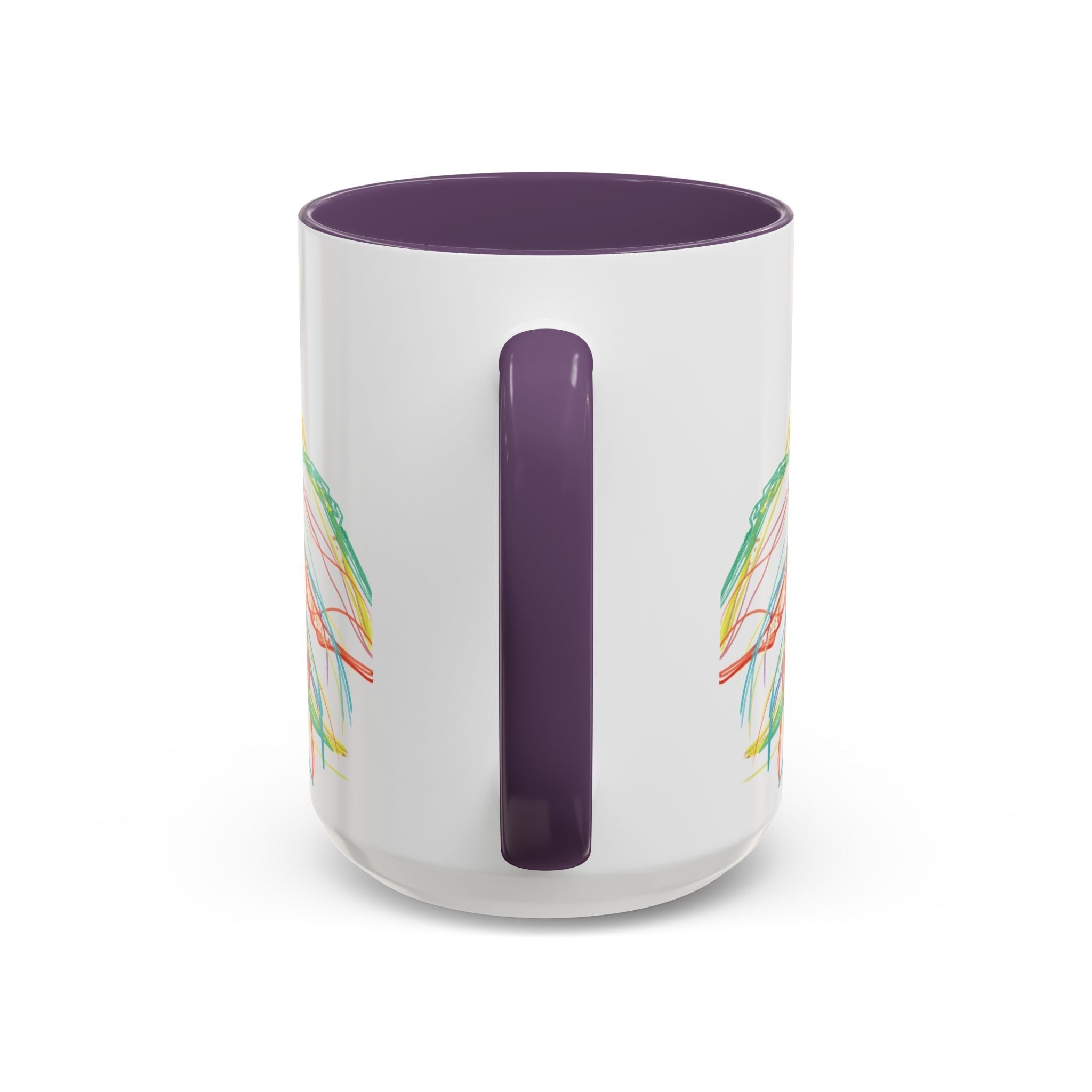 Colorful Jellyfish Accent Coffee Mug - Perfect for Ocean Lovers - Blue Cava
