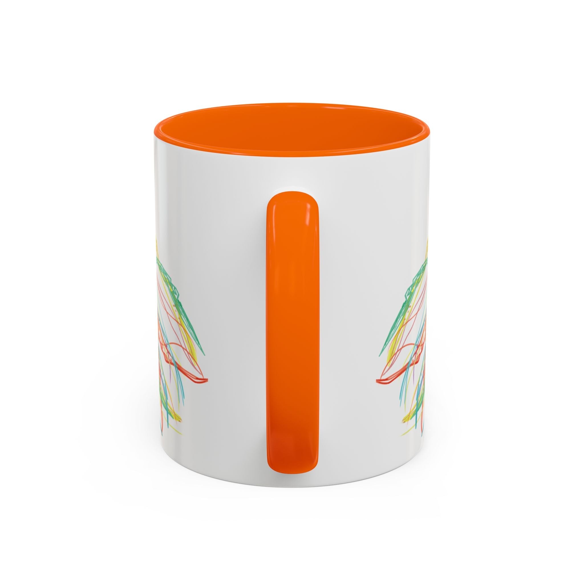 Colorful Jellyfish Accent Coffee Mug - Perfect for Ocean Lovers - Blue Cava