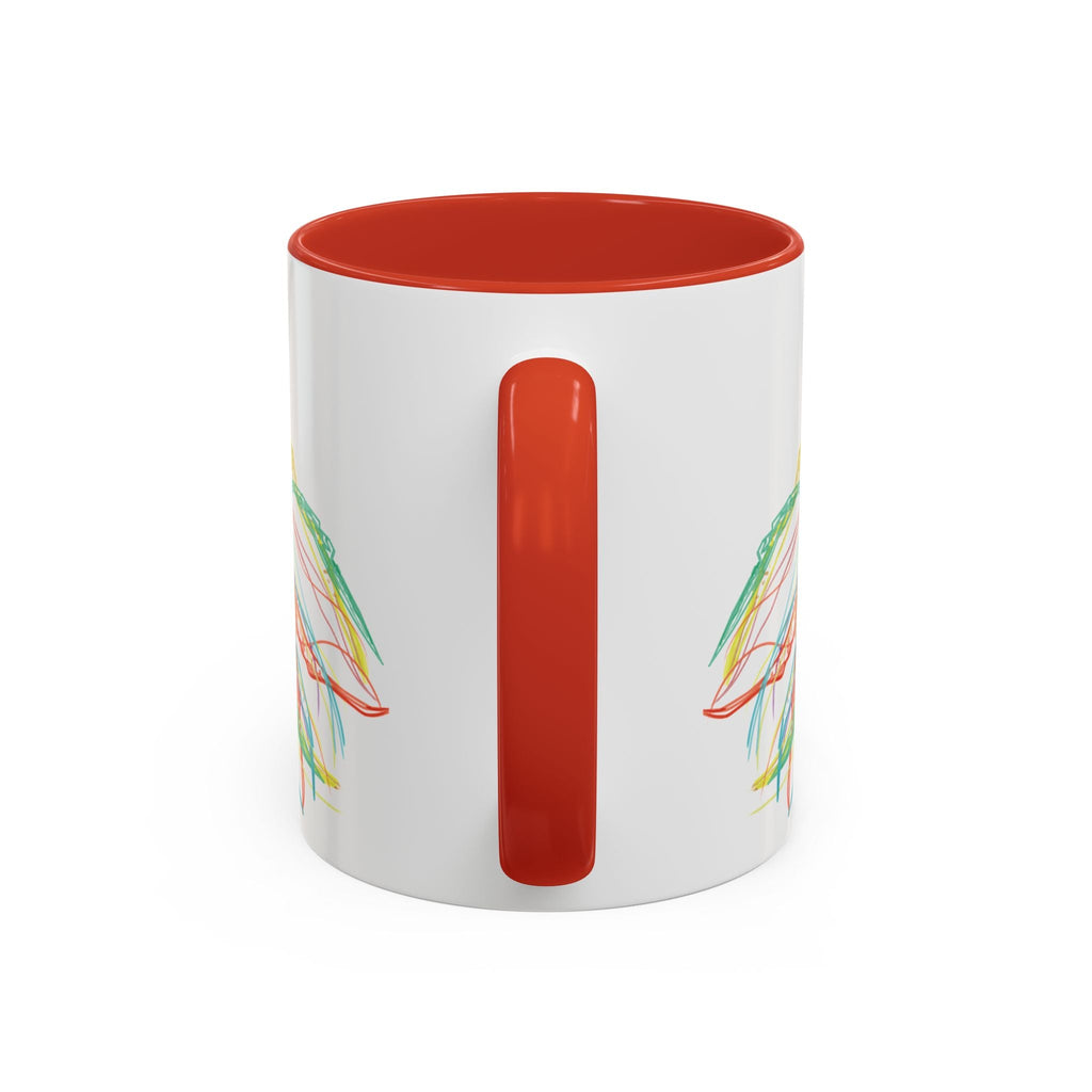 Colorful Jellyfish Accent Coffee Mug - Perfect for Ocean Lovers - Blue Cava