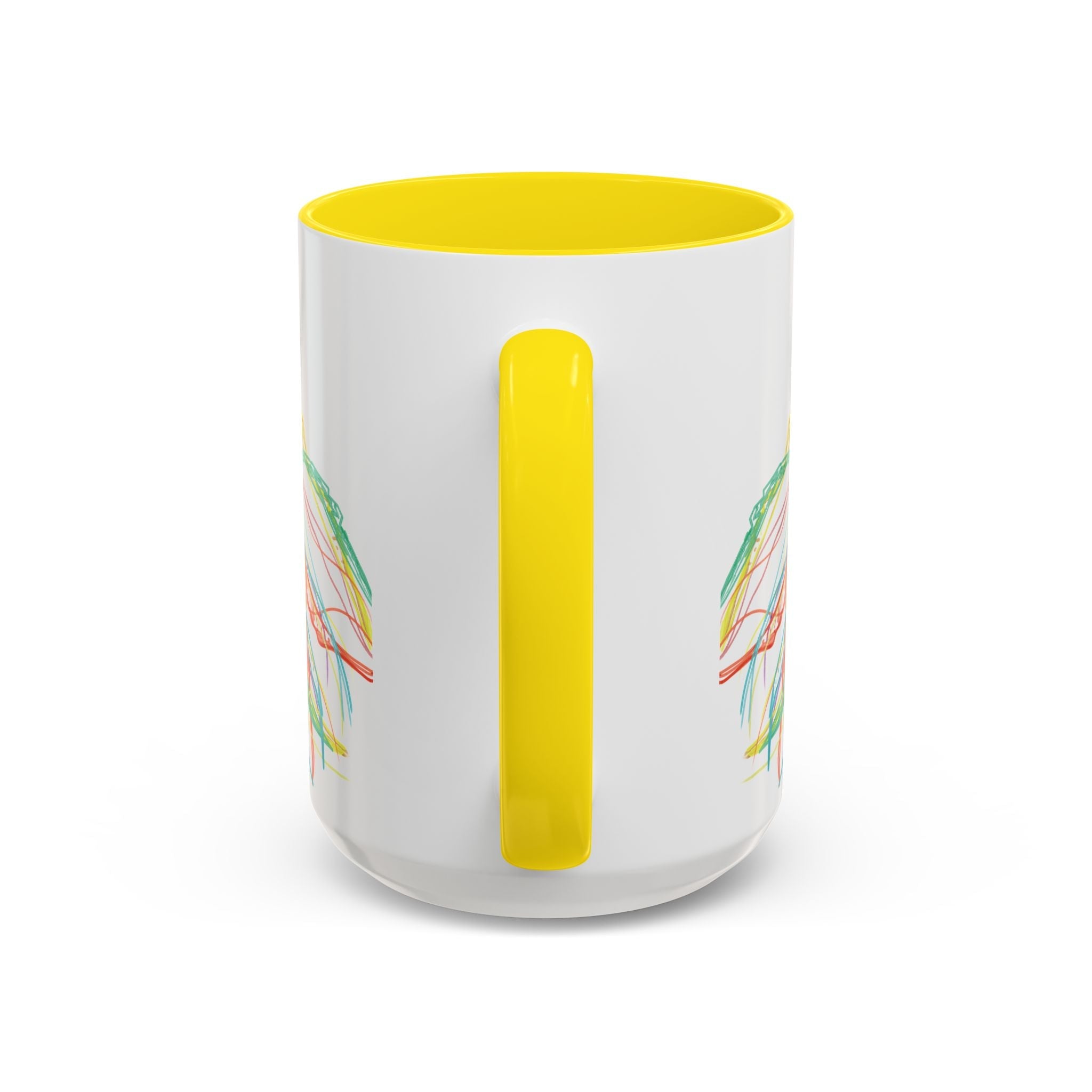 Colorful Jellyfish Accent Coffee Mug - Perfect for Ocean Lovers - Blue Cava