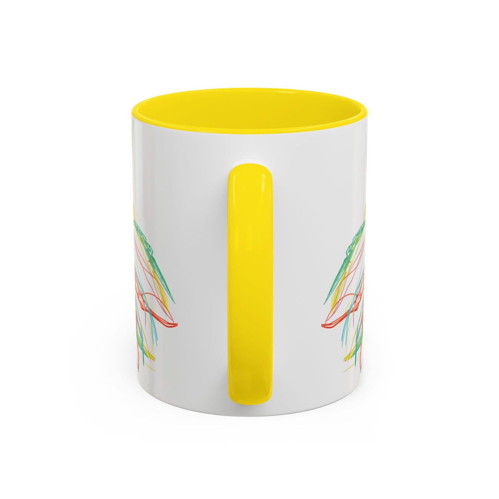 Colorful Jellyfish Accent Coffee Mug - Perfect for Ocean Lovers - Blue Cava