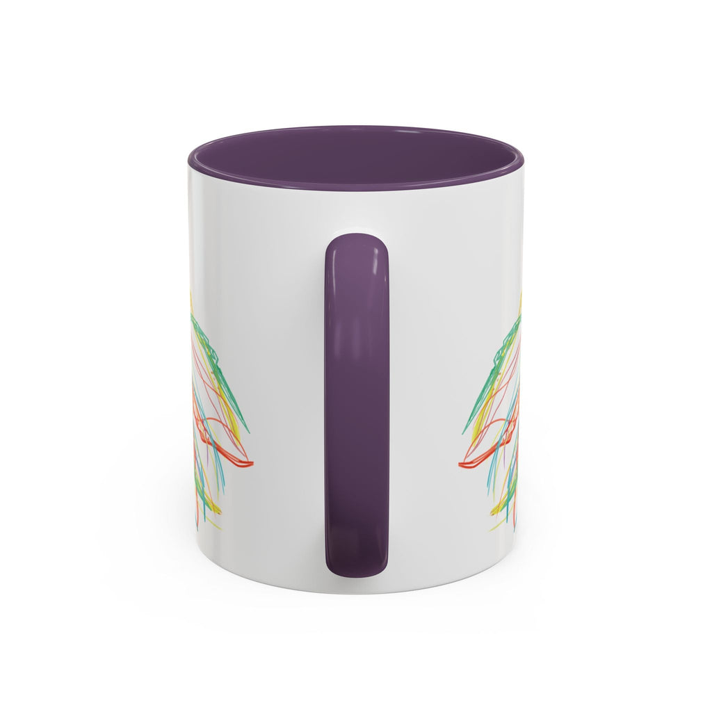 Colorful Jellyfish Accent Coffee Mug - Perfect for Ocean Lovers - Blue Cava