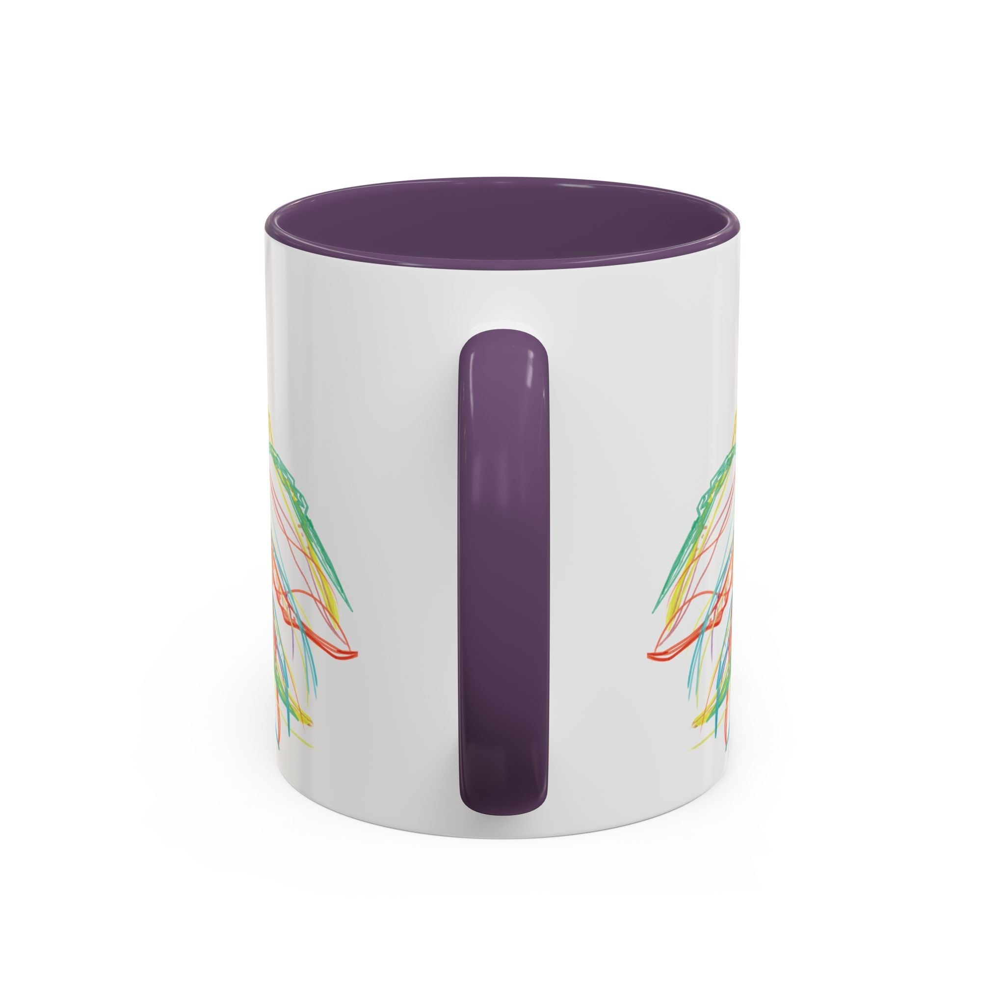 Colorful Jellyfish Accent Coffee Mug - Perfect for Ocean Lovers - Blue Cava