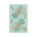 Colorful Jellyfish Microfiber Waffle Kitchen Towel - Blue Cava