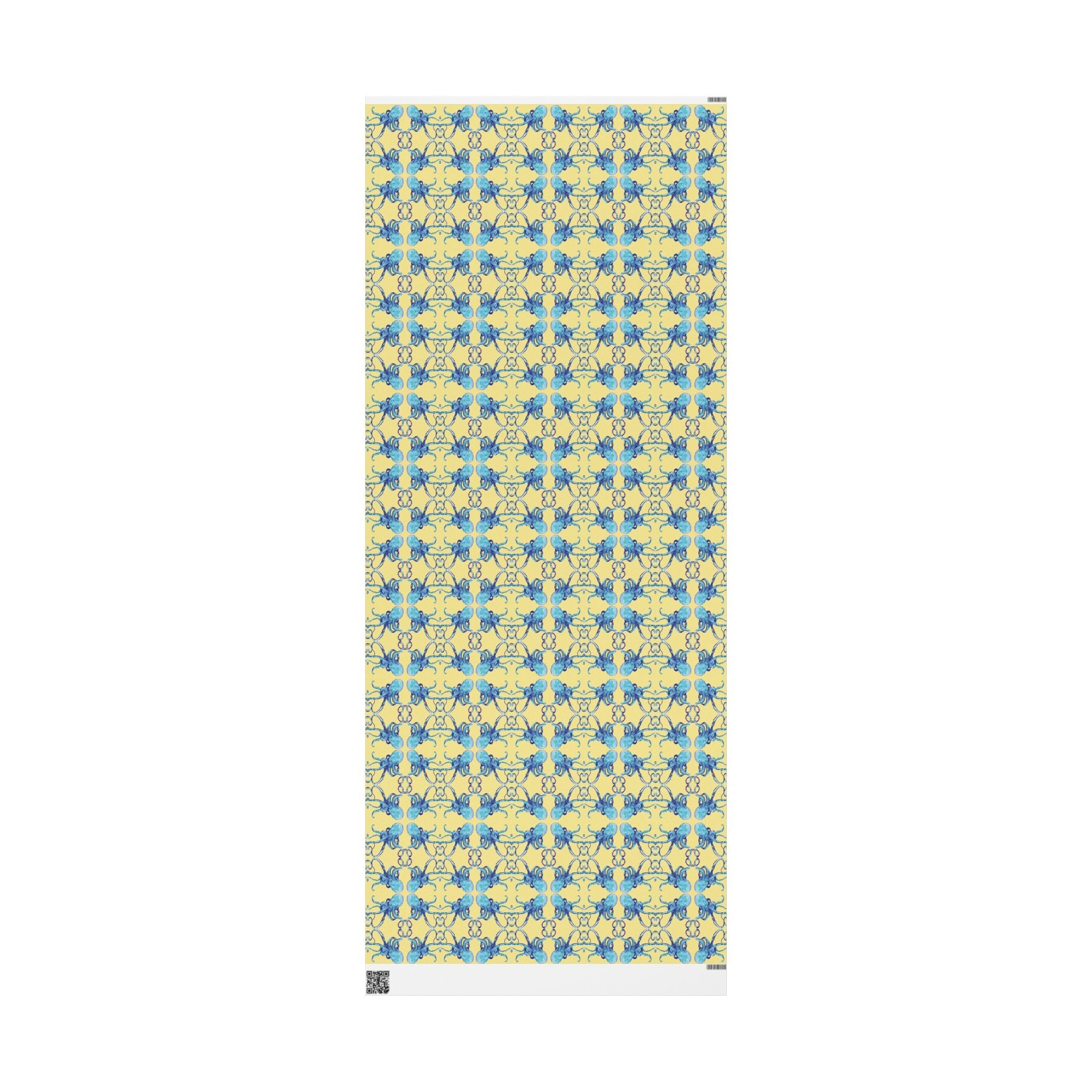 Colorful Octopus Wrapping Paper - Eco - Friendly - Blue Cava