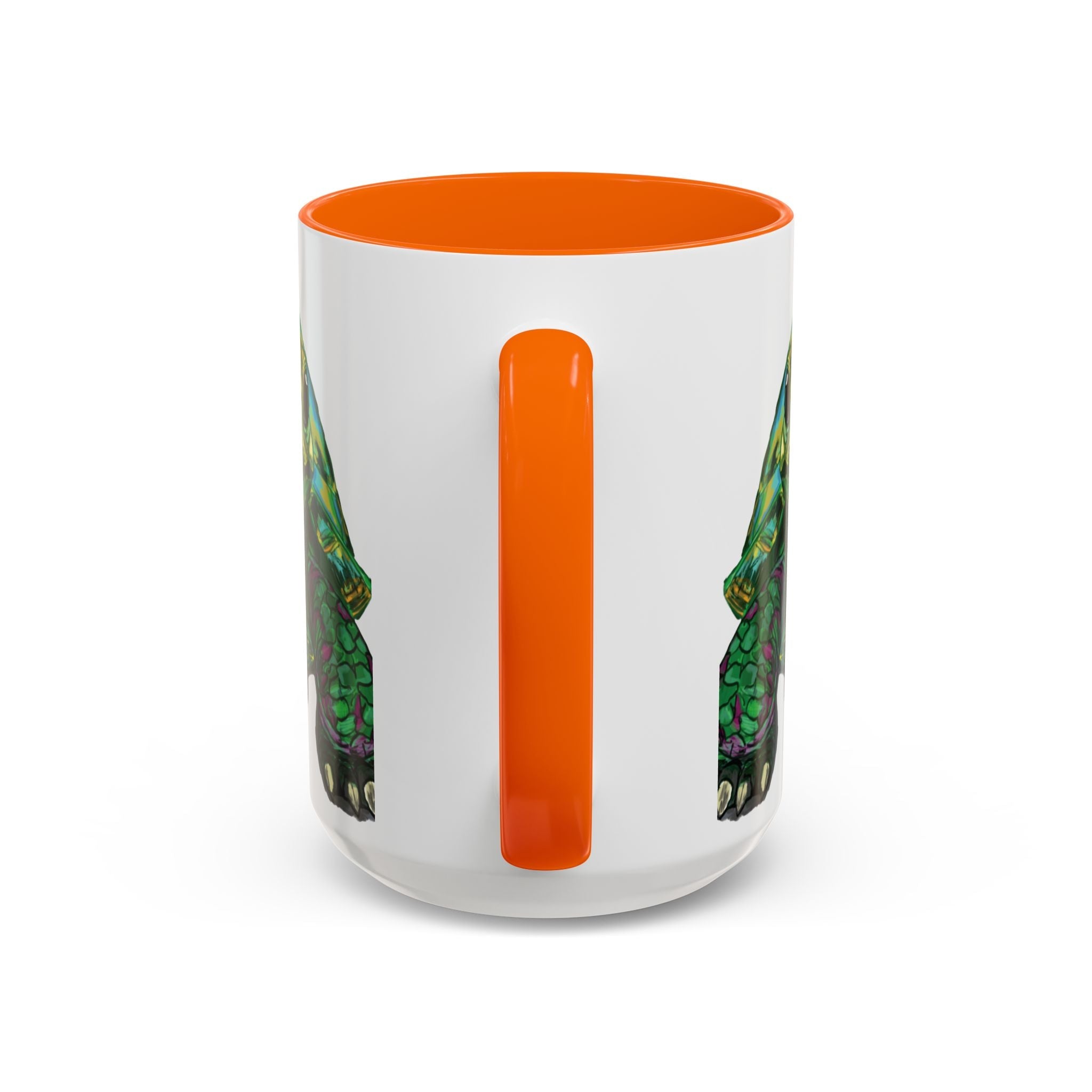 Colorful Sea Turtle Two Tone Coffee Mugs - Blue Cava