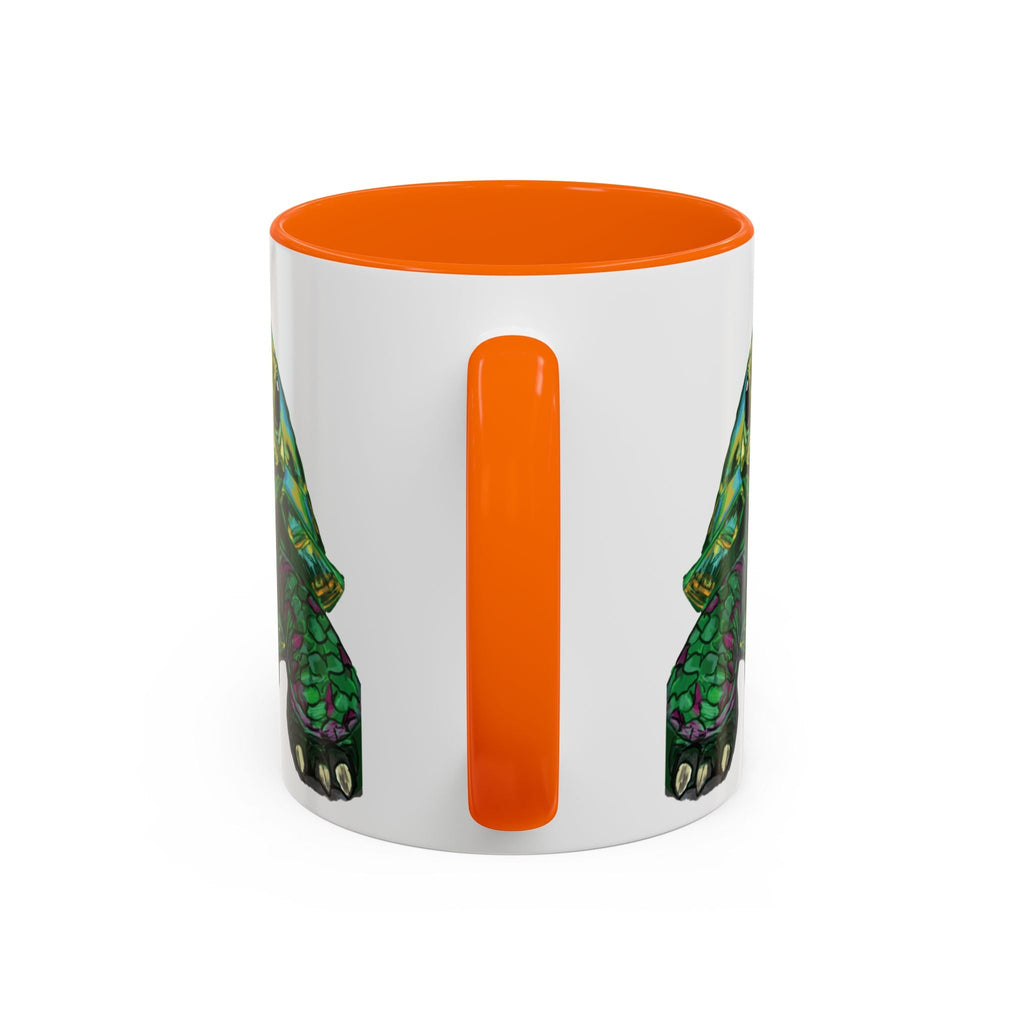 Colorful Sea Turtle Two Tone Coffee Mugs - Blue Cava