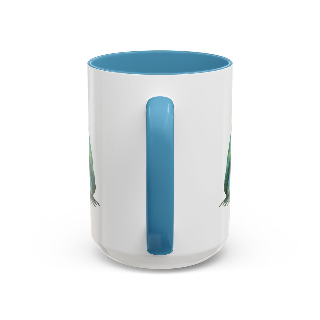 Colorful Sea Turtle Two Tone Coffee Mugs - Blue Cava