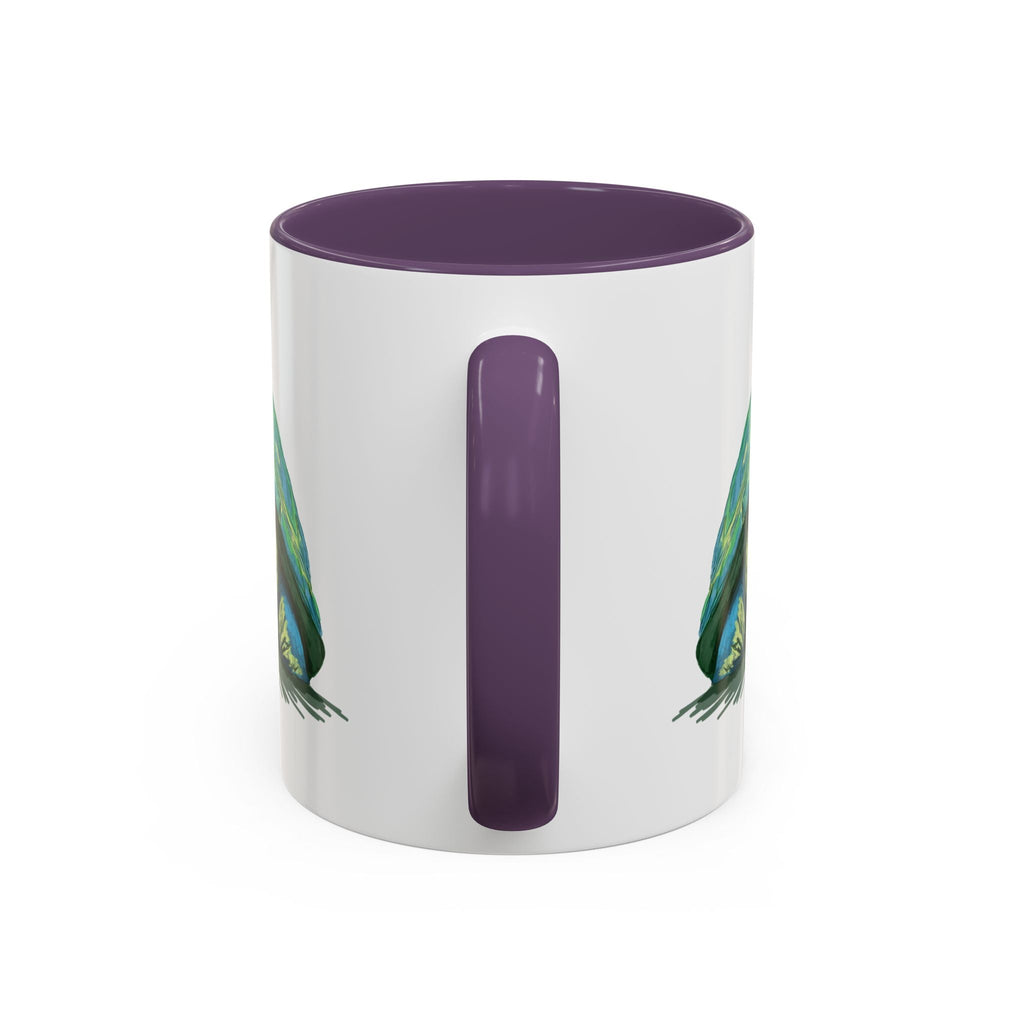 Colorful Sea Turtle Two Tone Coffee Mugs - Blue Cava